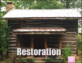 Historic Log Cabin Restoration  Elrod, Alabama